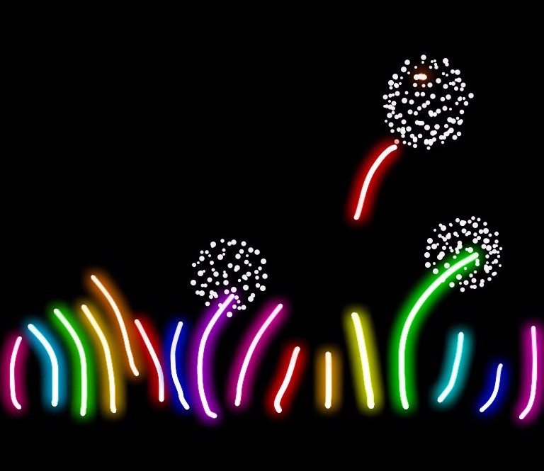 Luminous Fluoro Flowers