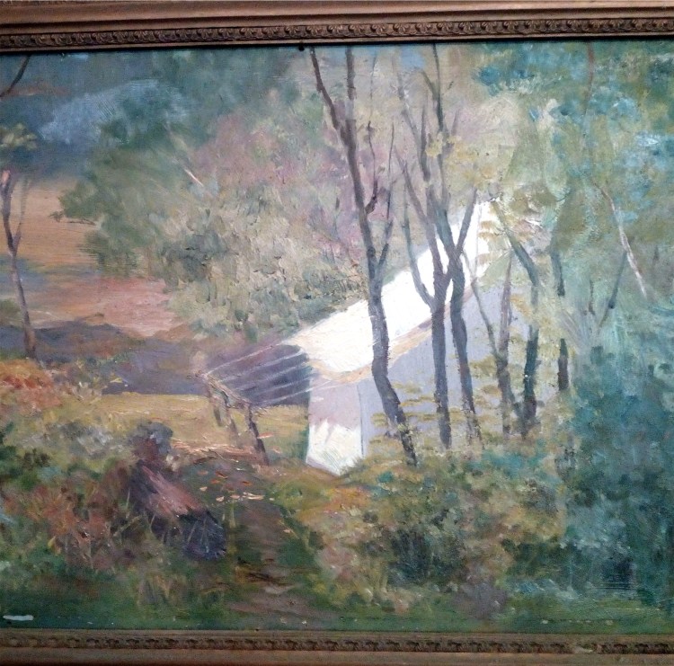 Campsite on Philip Island by FC Bernet c1950